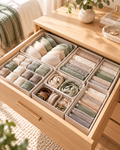 Wecnspel Drawer Organizer Set – Foldable Fabric Storage Boxes for Clothes, Socks, Underwear & Accessories, Closet Drawer Organization Solution